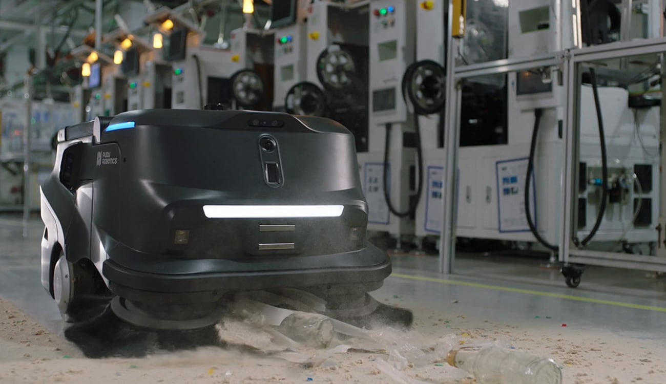 Pudu MT1 Vac – Indoor-Saugroboter mit HEPA-Filter für staubarme Industriehallen